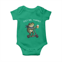 Funny Frog Anti ICE Political Protest Baby Onesie Ice? No Thanks