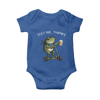 Funny Frog Anti ICE Political Protest Baby Onesie Ice? No Thanks