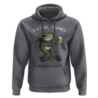 Funny Frog Anti ICE Political Protest Hoodie Ice? No Thanks