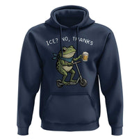 Funny Frog Anti ICE Political Protest Hoodie Ice? No Thanks