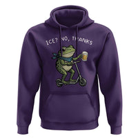 Funny Frog Anti ICE Political Protest Hoodie Ice? No Thanks
