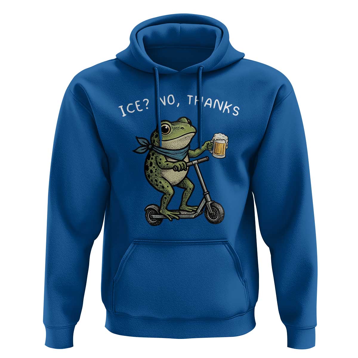 Funny Frog Anti ICE Political Protest Hoodie Ice? No Thanks