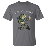 Funny Frog Anti ICE Political Protest T Shirt Ice? No Thanks