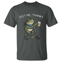 Funny Frog Anti ICE Political Protest T Shirt Ice? No Thanks