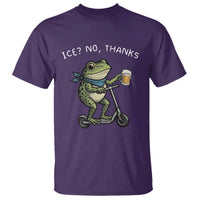 Funny Frog Anti ICE Political Protest T Shirt Ice? No Thanks