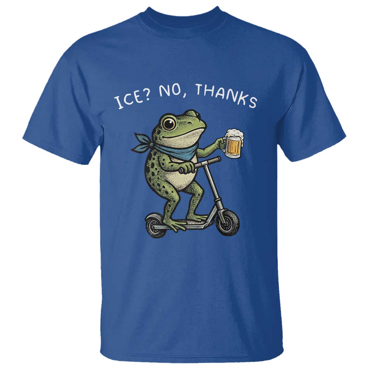Funny Frog Anti ICE Political Protest T Shirt Ice? No Thanks