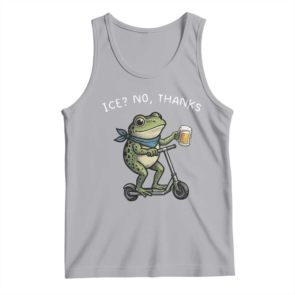 Funny Frog Anti ICE Political Protest Tank Top Ice? No Thanks