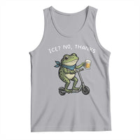 Funny Frog Anti ICE Political Protest Tank Top Ice? No Thanks