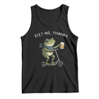 Funny Frog Anti ICE Political Protest Tank Top Ice? No Thanks