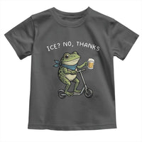 Funny Frog Anti ICE Political Protest Toddler T Shirt Ice? No Thanks