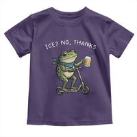 Funny Frog Anti ICE Political Protest Toddler T Shirt Ice? No Thanks