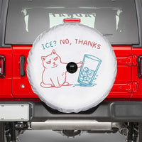 Funny Cat Anti ICE Political Protest Spare Tire Cover Ice? No Thanks