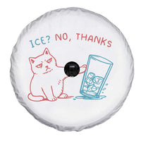 Funny Cat Anti ICE Political Protest Spare Tire Cover Ice? No Thanks