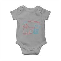 Funny Cat Anti ICE Political Protest Baby Onesie Ice? No Thanks
