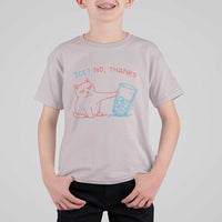Funny Cat Anti ICE Political Protest T Shirt For Kid Ice? No Thanks
