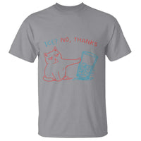 Funny Cat Anti ICE Political Protest T Shirt Ice? No Thanks