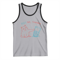 Funny Cat Anti ICE Political Protest Tank Top Ice? No Thanks