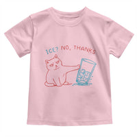 Funny Cat Anti ICE Political Protest Toddler T Shirt Ice? No Thanks