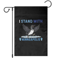 I Stand With Minneapolis Garden Flag Loon Minnesota Resist Anti ICE Immigration Protest