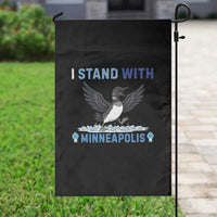 I Stand With Minneapolis Garden Flag Loon Minnesota Resist Anti ICE Immigration Protest