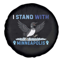 I Stand With Minneapolis Spare Tire Cover Loon Minnesota Resist Anti ICE Immigration Protest