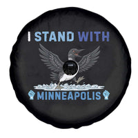 I Stand With Minneapolis Spare Tire Cover Loon Minnesota Resist Anti ICE Immigration Protest