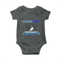 I Stand With Minneapolis Baby Onesie Loon Minnesota Resist Anti ICE Immigration Protest