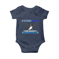 I Stand With Minneapolis Baby Onesie Loon Minnesota Resist Anti ICE Immigration Protest