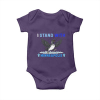 I Stand With Minneapolis Baby Onesie Loon Minnesota Resist Anti ICE Immigration Protest