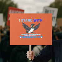 I Stand With Minneapolis Protest Sign Loon Minnesota Resist Anti ICE Immigration Protest