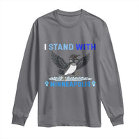 I Stand With Minneapolis Long Sleeve Shirt Loon Minnesota Resist Anti ICE Immigration Protest