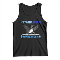 I Stand With Minneapolis Tank Top Loon Minnesota Resist Anti ICE Immigration Protest
