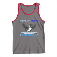 I Stand With Minneapolis Tank Top Loon Minnesota Resist Anti ICE Immigration Protest
