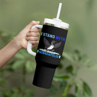 I Stand With Minneapolis Tumbler With Handle Loon Minnesota Resist Anti ICE Immigration Protest