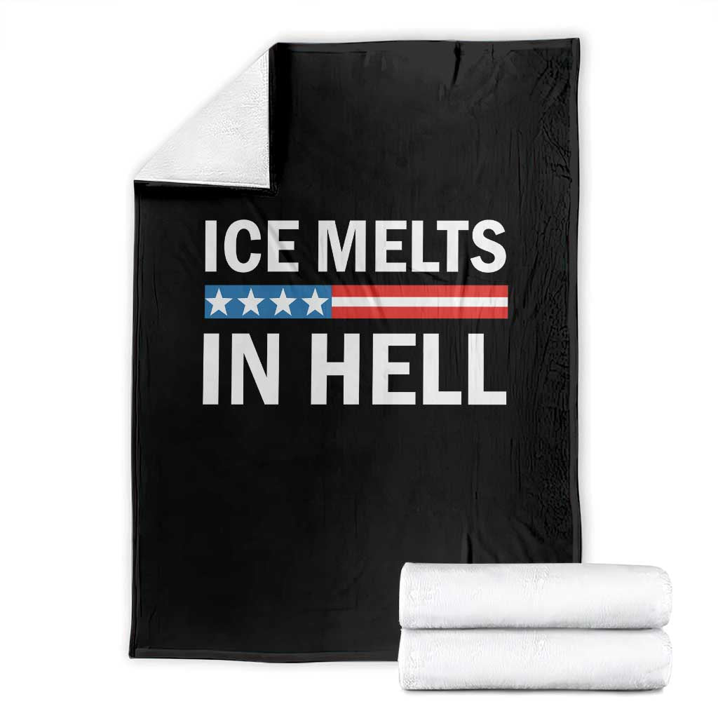 Ice Melts In Hell Throw Blanket Activist Statement Quote
