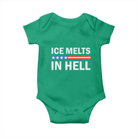 Ice Melts In Hell Baby Onesie Activist Statement Quote
