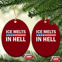 Ice Melts In Hell Ceramic Ornament Activist Statement Quote