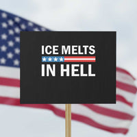 Ice Melts In Hell Protest Sign Activist Statement Quote
