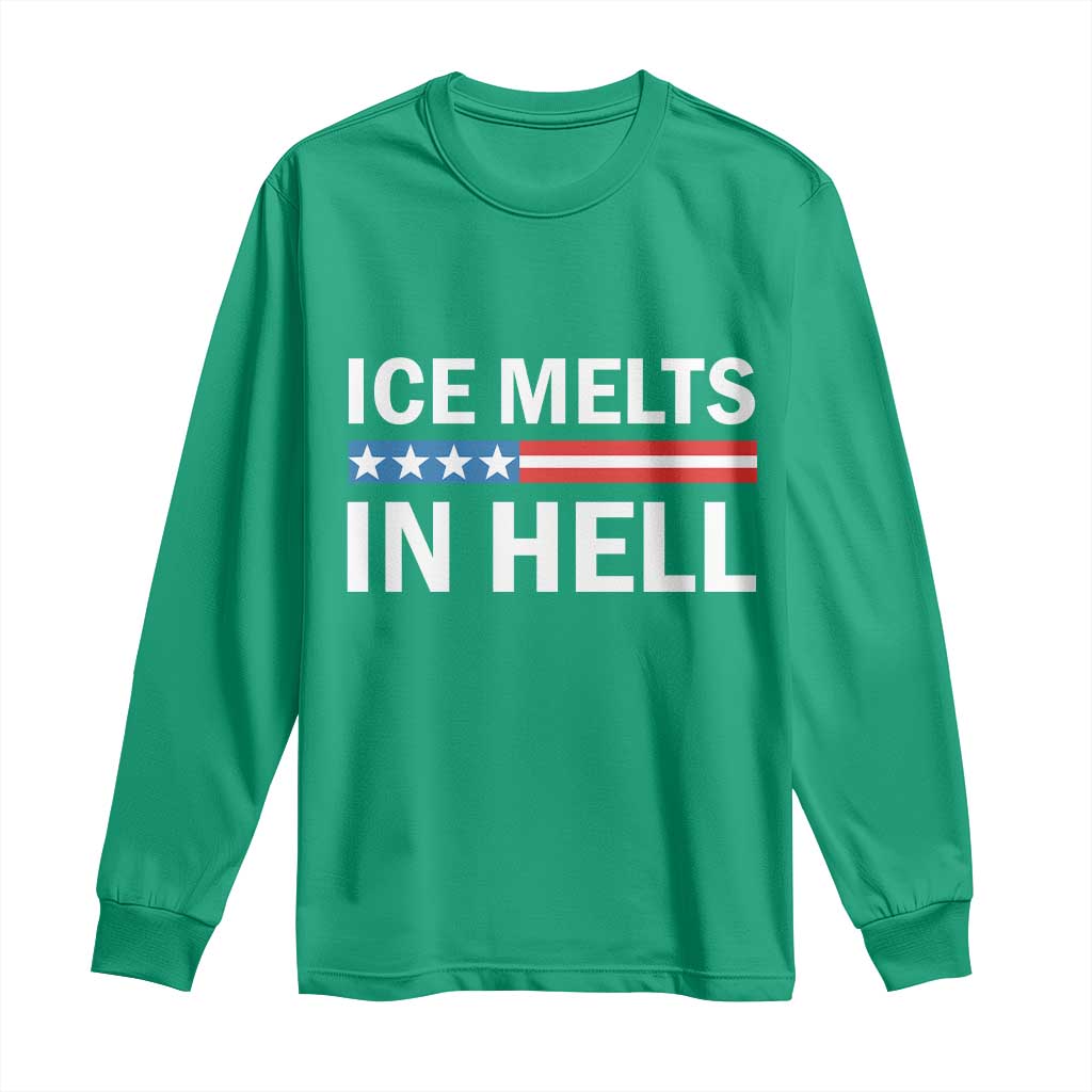 Ice Melts In Hell Long Sleeve Shirt Activist Statement Quote
