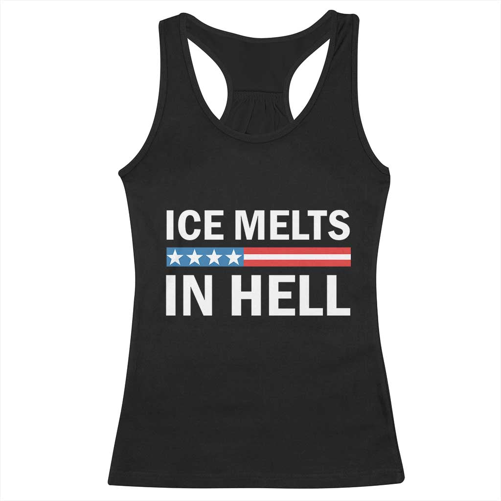 Ice Melts In Hell Racerback Tank Top Activist Statement Quote