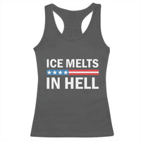 Ice Melts In Hell Racerback Tank Top Activist Statement Quote