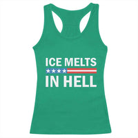 Ice Melts In Hell Racerback Tank Top Activist Statement Quote
