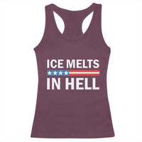 Ice Melts In Hell Racerback Tank Top Activist Statement Quote