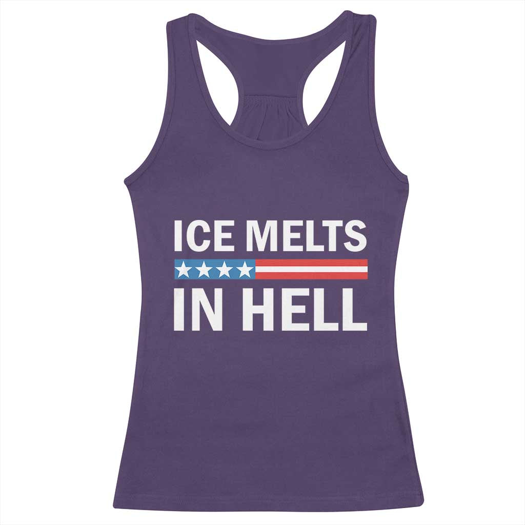 Ice Melts In Hell Racerback Tank Top Activist Statement Quote