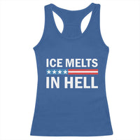 Ice Melts In Hell Racerback Tank Top Activist Statement Quote