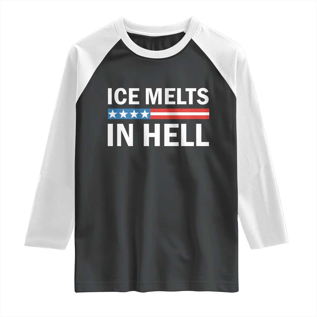 Ice Melts In Hell Raglan Shirt Activist Statement Quote