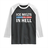Ice Melts In Hell Raglan Shirt Activist Statement Quote