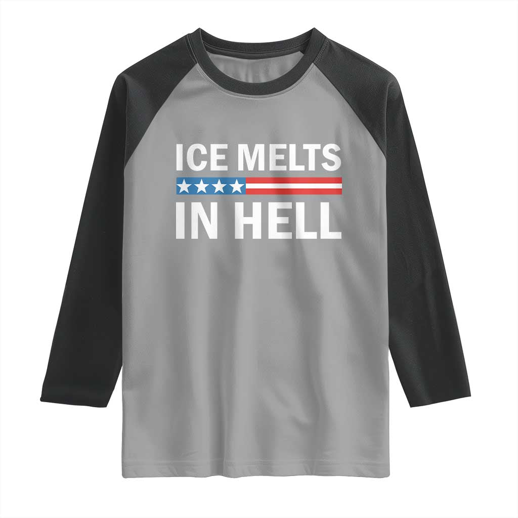 Ice Melts In Hell Raglan Shirt Activist Statement Quote