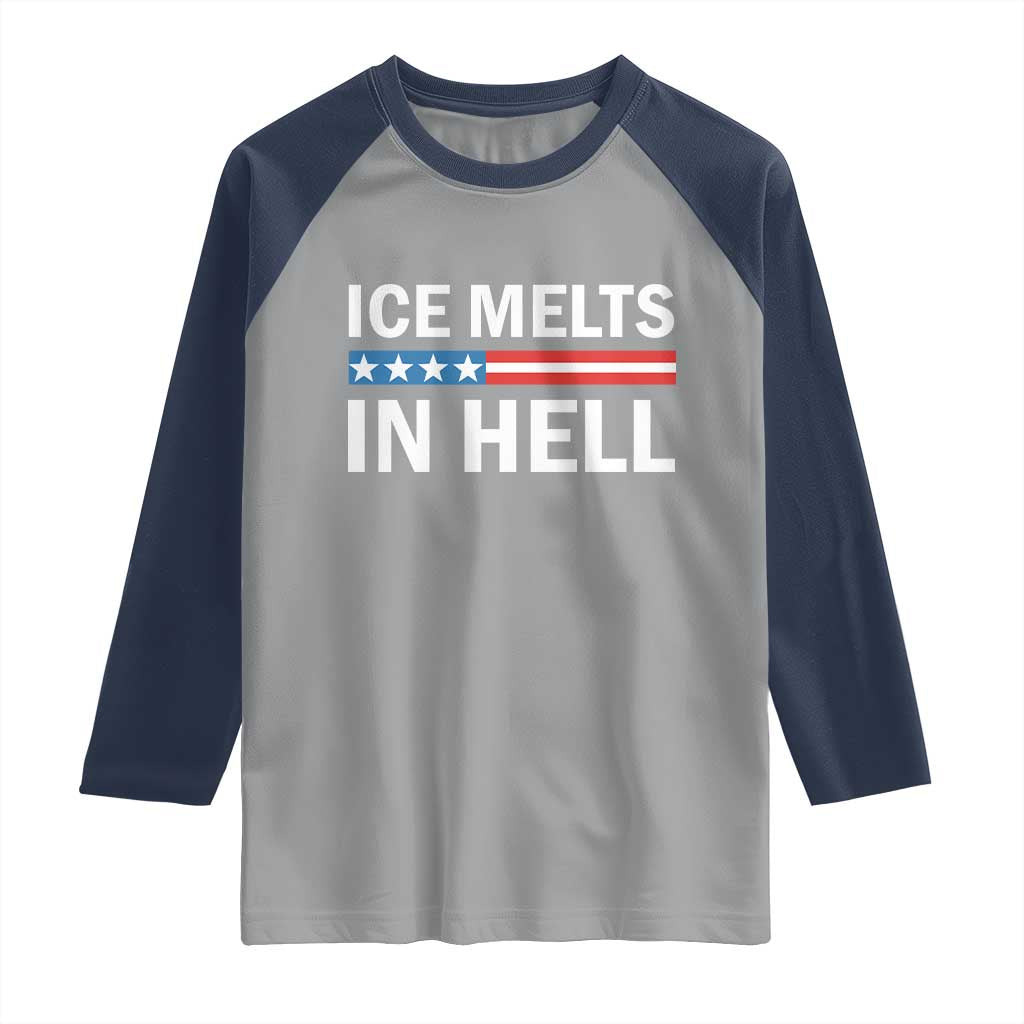 Ice Melts In Hell Raglan Shirt Activist Statement Quote