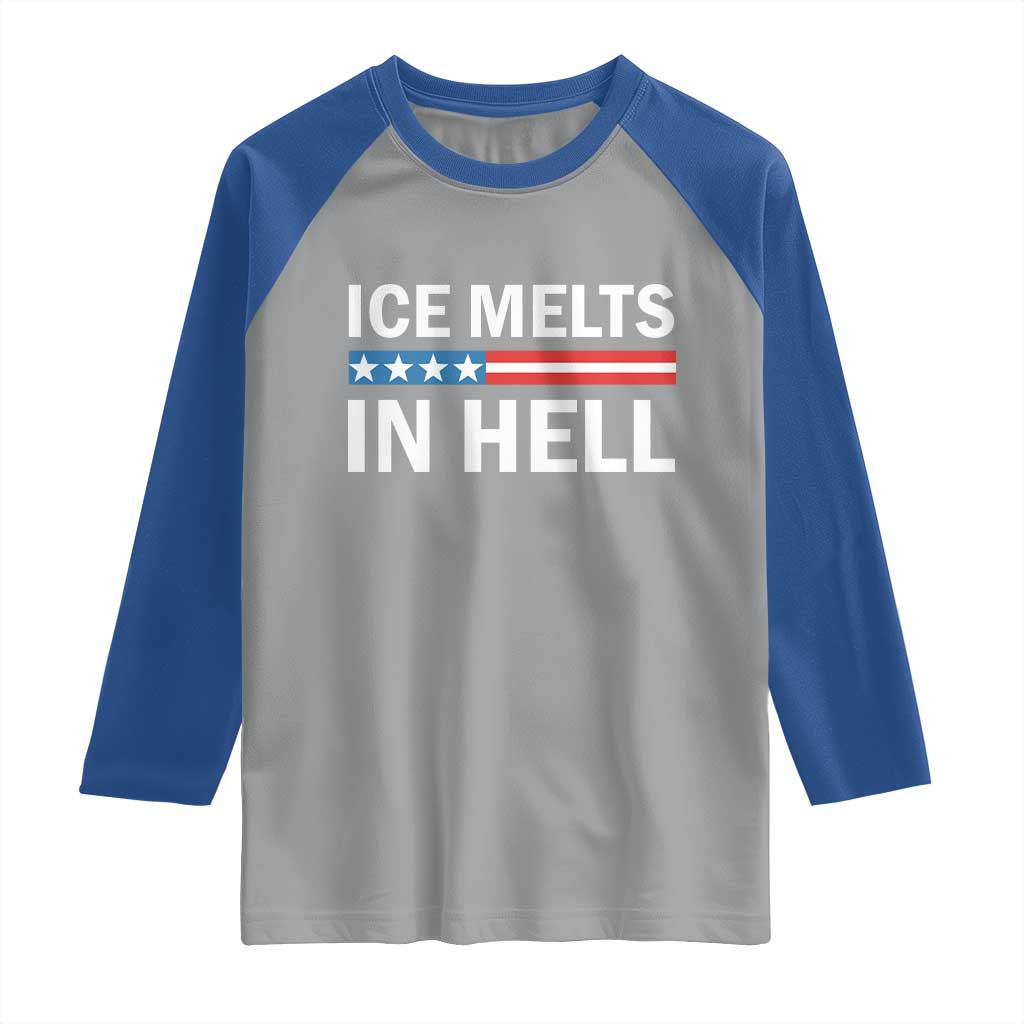 Ice Melts In Hell Raglan Shirt Activist Statement Quote